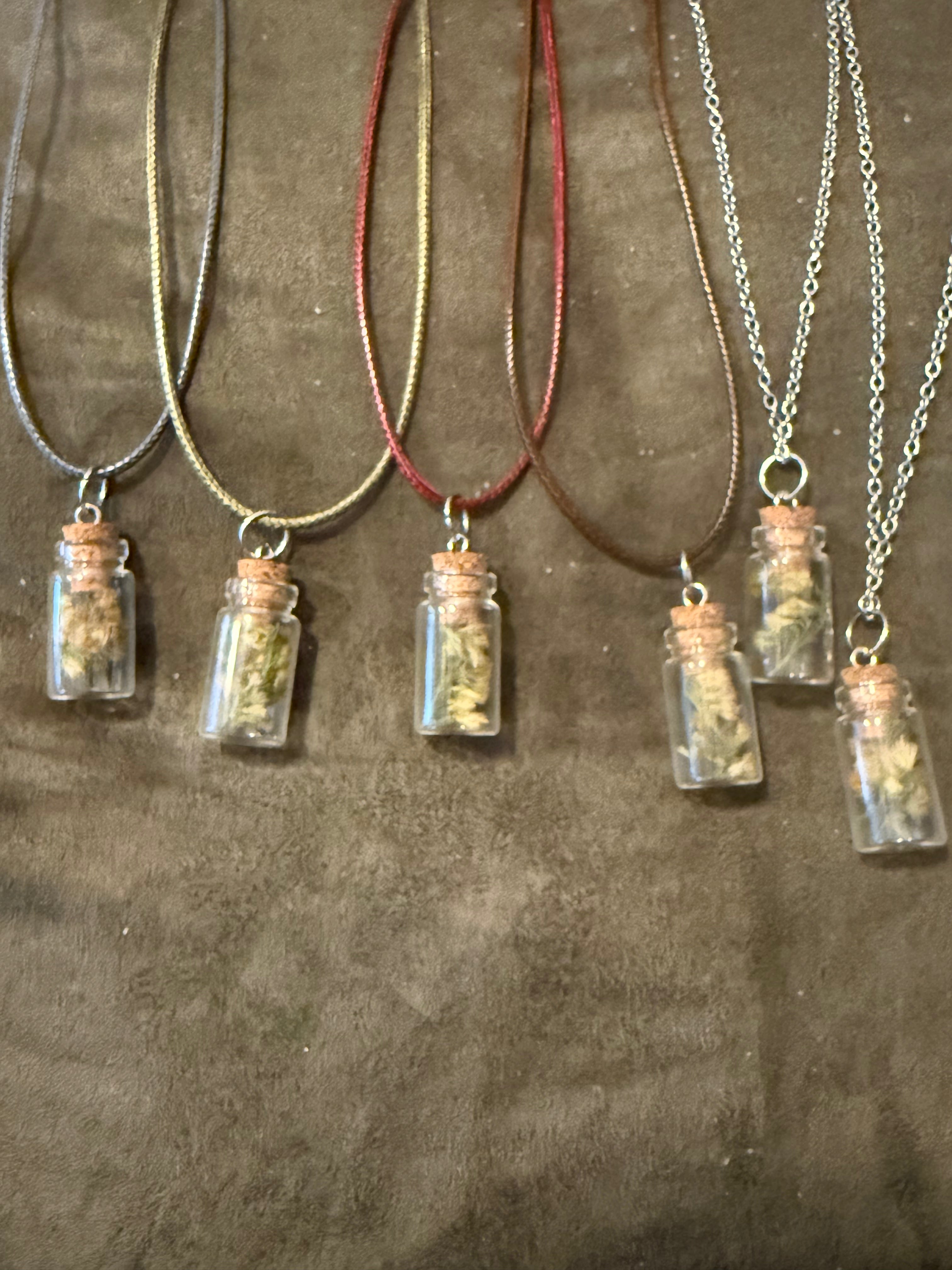 Goldenrod Bottle Necklace