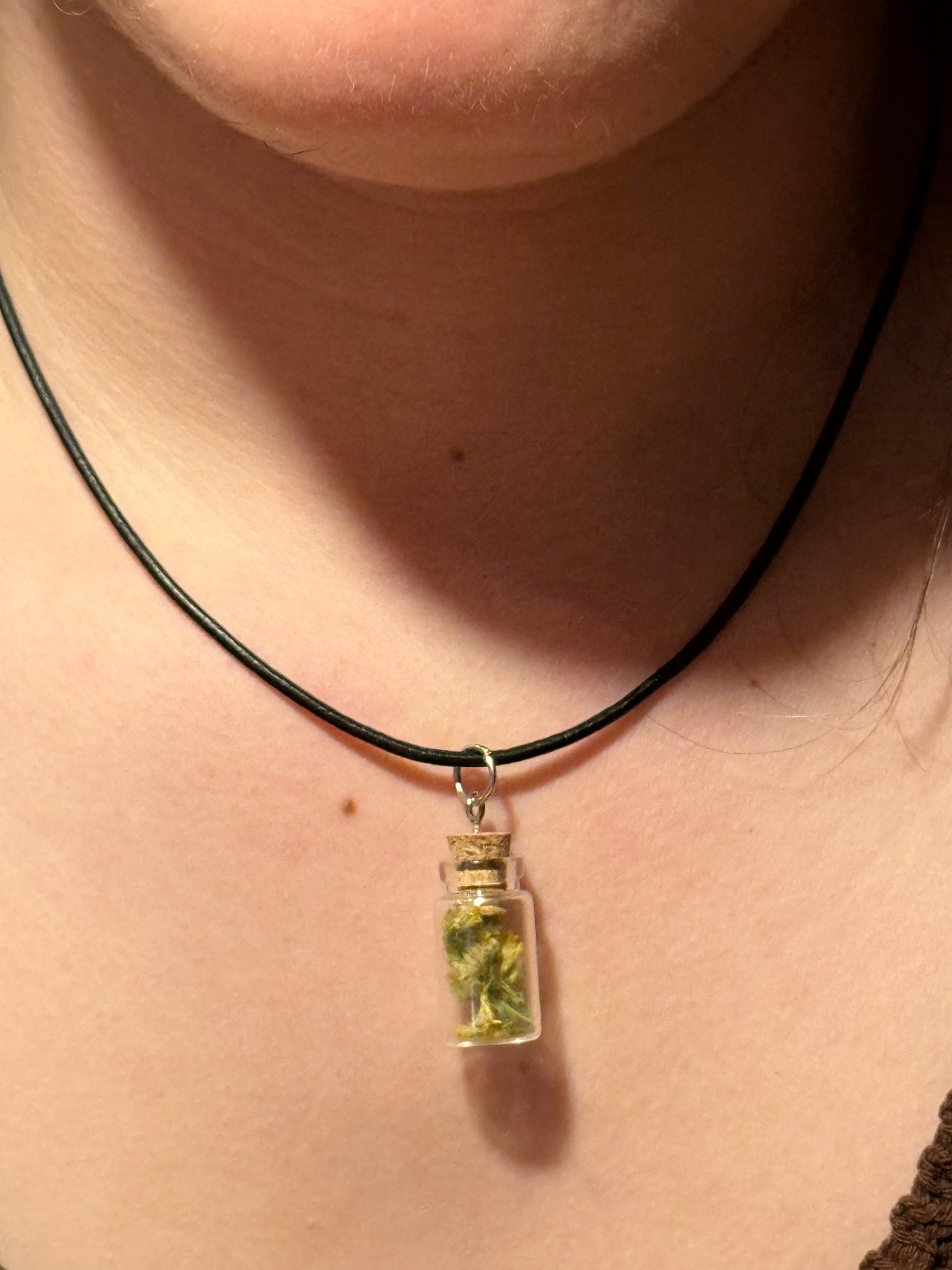 Goldenrod Bottle Necklace