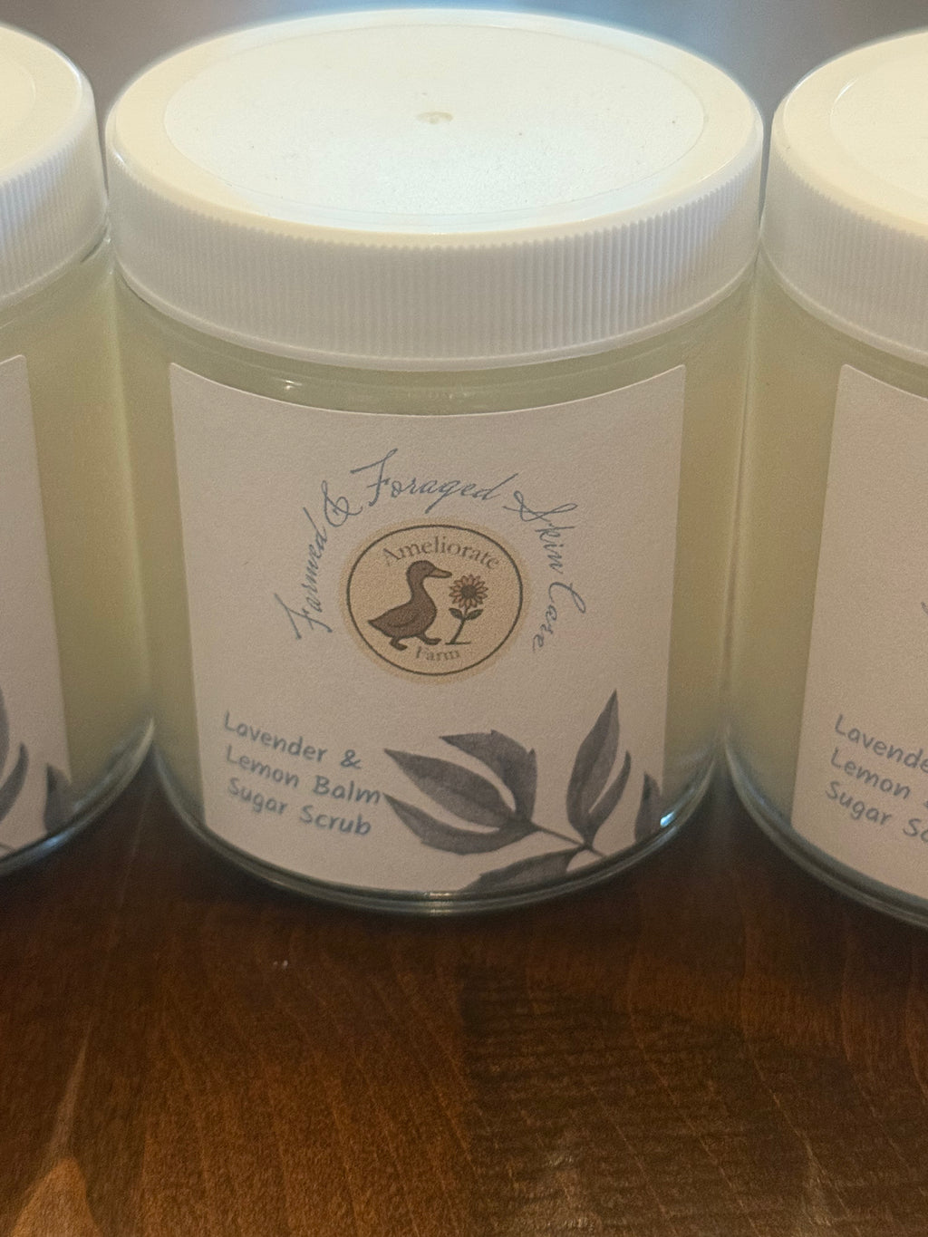 Lavender-Lemon Balm Sugar Scrub