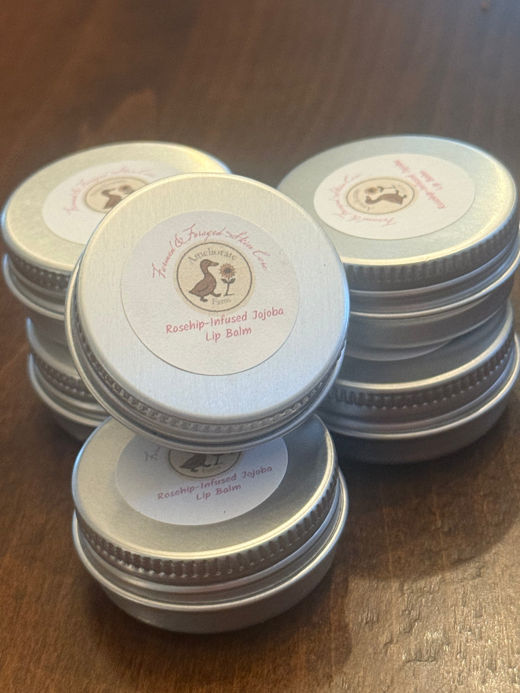 Rosehip-Infused Jojoba Lip Balm