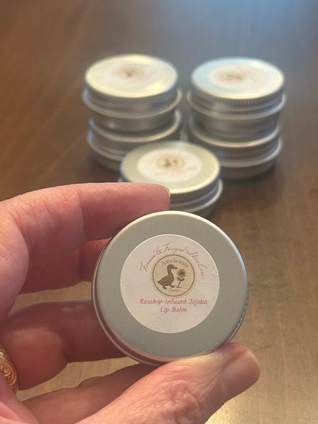 Rosehip-Infused Jojoba Lip Balm
