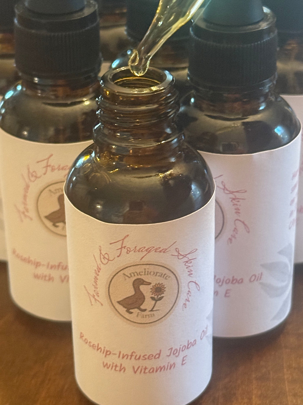 Rosehip-Infused Jojoba Oil with Vitamin E Facial Oil